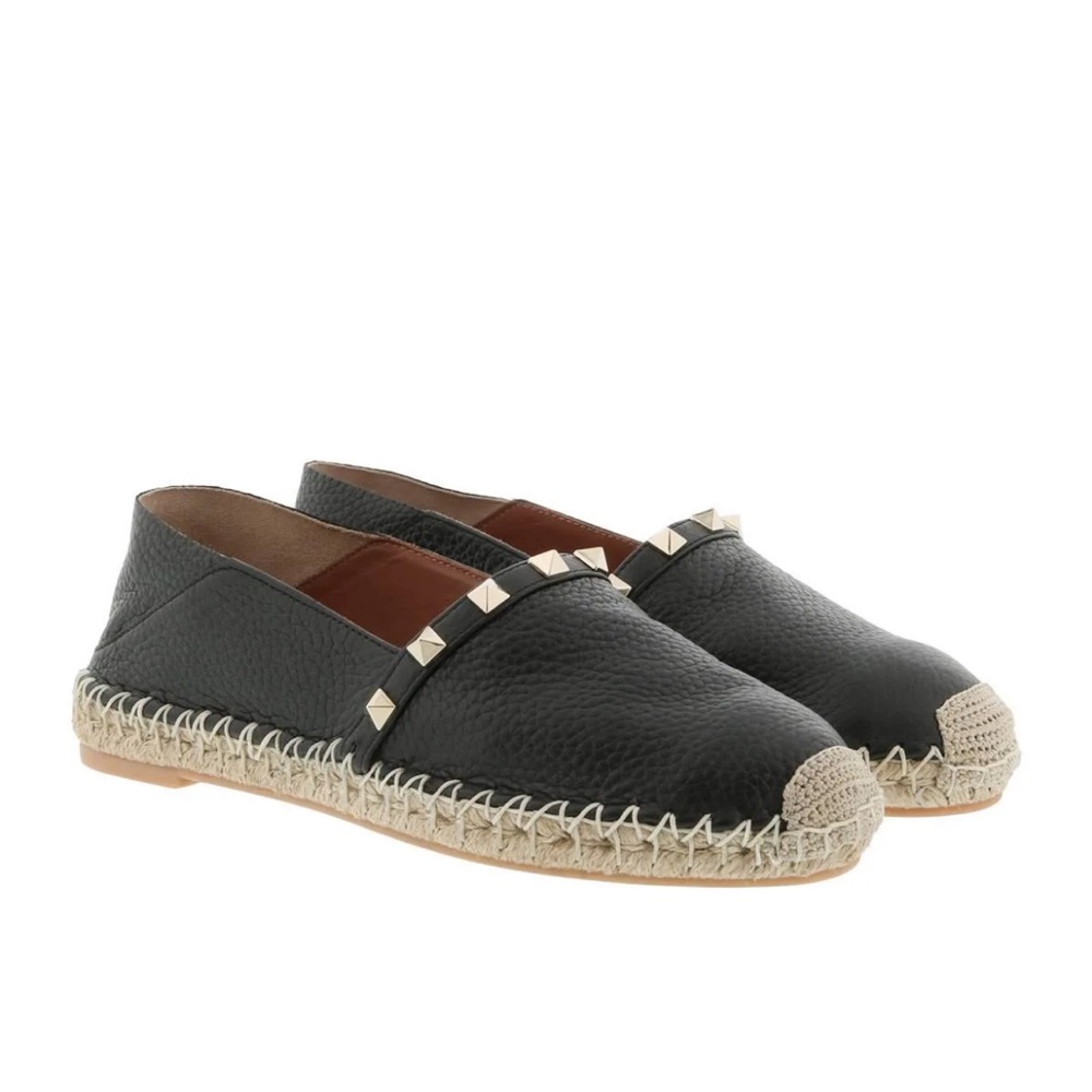 Valentino Garavani rockstud leather espadrilles